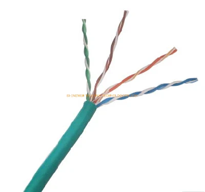 Haute qualité haute vitesse 0,511 mm solide LSZH PVC intérieur câble réseau UTP Cat5e RoHS